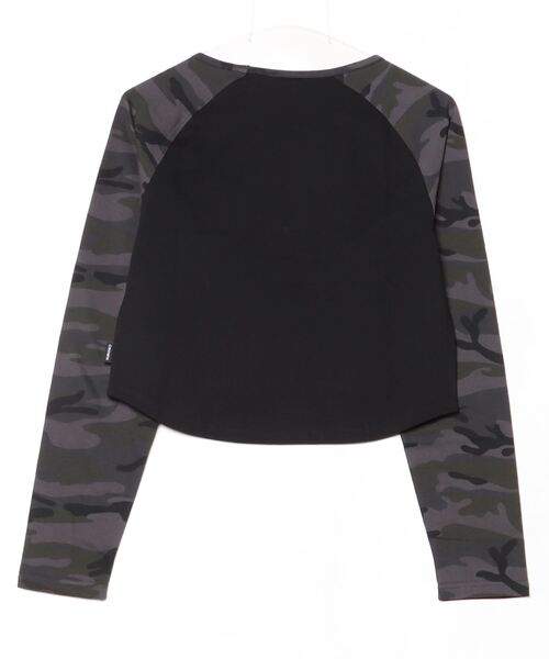 ROMANTIC CROWN（ロマンティッククラウン）の「A'GEM/9 × .kom 『ROMANTIC CROWN/ロマンティック クラウン』ARCHIVE RAGLAN L/S /アーカイブラグラン長袖カットソー（Tシャツ/カットソー・レディース・ライトグレー/ブラック・M/S）」の21枚目の写真