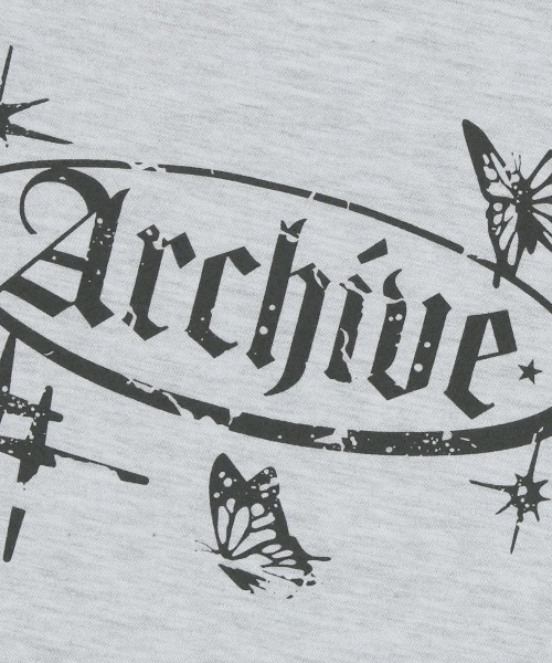 ROMANTIC CROWN（ロマンティッククラウン）の「A'GEM/9 × .kom 『ROMANTIC CROWN/ロマンティック クラウン』ARCHIVE RAGLAN L/S /アーカイブラグラン長袖カットソー（Tシャツ/カットソー・レディース・ライトグレー/ブラック・M/S）」の5枚目の写真
