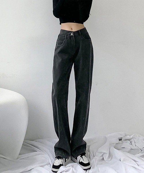 blackdia ocean（ブラックダイヤオーシャン）の「blackdia ocean クロスウエストデニムパンツ（デニムパンツ・レディース・ブルー/ライトブルー/ブラック/ブルー系/ブルー系その他/ブラック系その他・LARGE/MEDIUM/SMALL）」の8枚目の写真