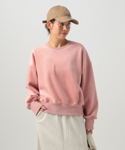 【セール】[なめらかな肌ざわり]ソフトコーデュロイプルオーバー（スウェット）｜BAYFLOW（ベイフロー）