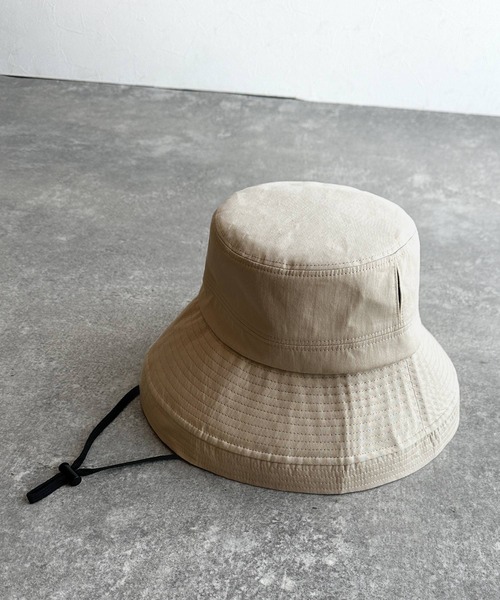 classicalelf(クラシカルエルフ)の「【PROTECT U】夏の輝きを味方にスタイリッシュな夏の必需アイテム。遮熱・遮光ハット(ハット・レディース・ベージュ/ブラック・ONE SIZE)」の20枚目の写真