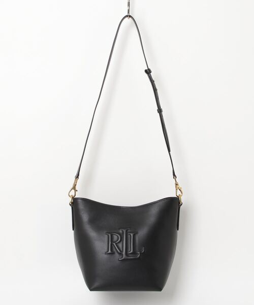 【良品】 ローレンラルフローレン ハンドバッグ レザー バケット LAUREN RALPH LAUREN レザー ミディアム Witley バケット バッグ