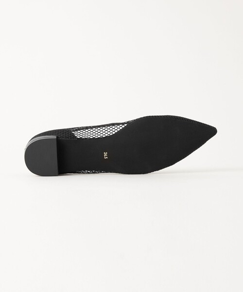 GREEN LABEL RELAXING ポインテッド チュールフラットシューズ UNITED ARROWS green label relaxing｜ポインテッド チュール