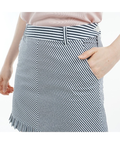 セール】ｽﾄﾗｲﾌﾟ ﾐﾆﾌﾘﾙｽｶｰﾄ（スカート）｜TOMMY HILFIGER GOLF（トミー