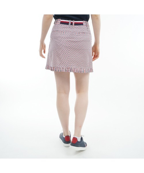 TOMMY HILFIGER GOLF(トミー ヒルフィガー ゴルフ)の「ストライプ ミニフリルスカート(スカート・レディース・トリコロール/ネイビー・L/M/LL)」の14枚目の写真