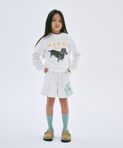 Mardi Mercredi（マルディメクルディ）の「KIDS SWEATSHIRT DDANJI（スウェット・キッズ・ホワイト/ヘザーグレー/ベージュ系その他/オートミール・110cm/100cm/120cm/130cm）」の16枚目の写真