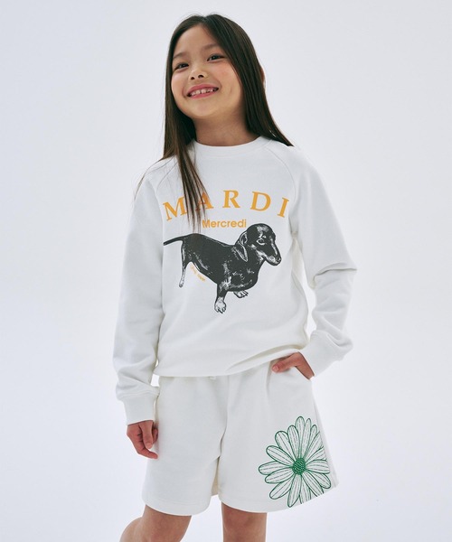 Mardi Mercredi（マルディメクルディ）の「KIDS SWEATSHIRT DDANJI（スウェット・キッズ・ホワイト/ヘザーグレー/ベージュ系その他/オートミール・110cm/100cm/120cm/130cm）」の14枚目の写真