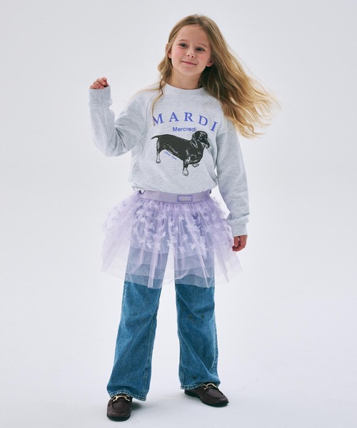 Mardi Mercredi（マルディメクルディ）の「KIDS SWEATSHIRT DDANJI（スウェット・キッズ・ホワイト/ヘザーグレー/ベージュ系その他/オートミール・110cm/100cm/120cm/130cm）」の11枚目の写真