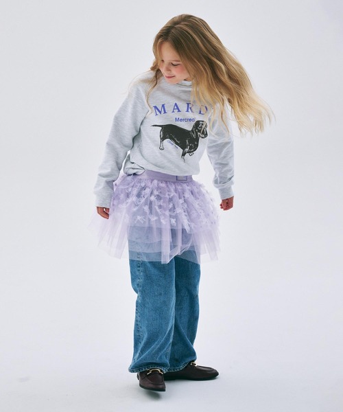 Mardi Mercredi（マルディメクルディ）の「KIDS SWEATSHIRT DDANJI（スウェット・キッズ・ホワイト/ヘザーグレー/ベージュ系その他/オートミール・110cm/100cm/120cm/130cm）」の9枚目の写真