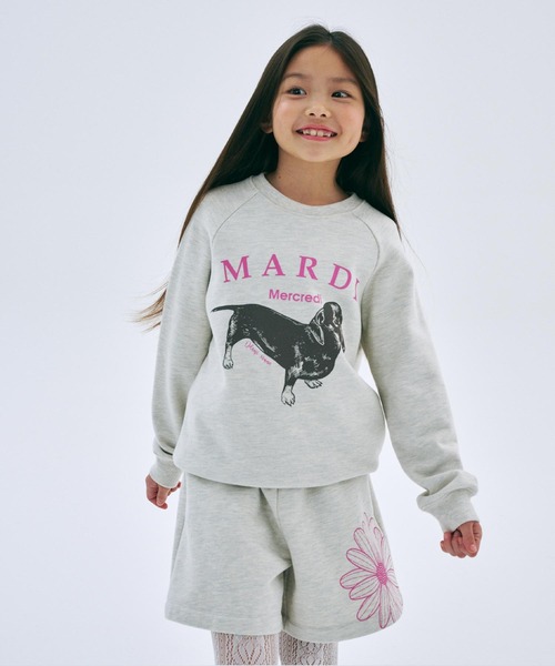 Mardi Mercredi（マルディメクルディ）の「KIDS SWEATSHIRT DDANJI（スウェット・キッズ・ホワイト/ヘザーグレー/ベージュ系その他/オートミール・110cm/100cm/120cm/130cm）」の22枚目の写真