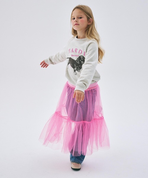 Mardi Mercredi（マルディメクルディ）の「KIDS SWEATSHIRT DDANJI（スウェット・キッズ・ホワイト/ヘザーグレー/ベージュ系その他/オートミール・110cm/100cm/120cm/130cm）」の21枚目の写真