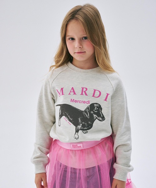 Mardi Mercredi（マルディメクルディ）の「KIDS SWEATSHIRT DDANJI（スウェット・キッズ・ホワイト/ヘザーグレー/ベージュ系その他/オートミール・110cm/100cm/120cm/130cm）」の20枚目の写真