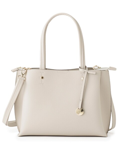 SHOO・LA・RUE(シューラルー)の「【軽量/2WAY】デイリーにも通勤にも ふわっと軽いトートバッグ(トートバッグ・レディース・ブラック/イエロー系その他/グレー/ベージュ系4・00)」の3枚目の写真