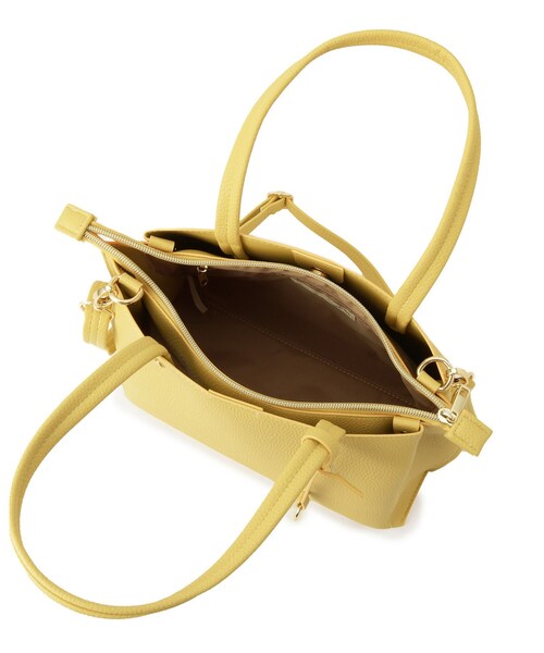 SHOO・LA・RUE(シューラルー)の「【軽量/2WAY】デイリーにも通勤にも ふわっと軽いトートバッグ(トートバッグ・レディース・ブラック/イエロー系その他/グレー/ベージュ系4・00)」の10枚目の写真