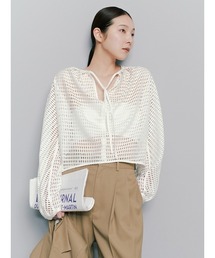 MIESROHE（ミースロエ）の「ストレッチラッフルスリーブデザイン
