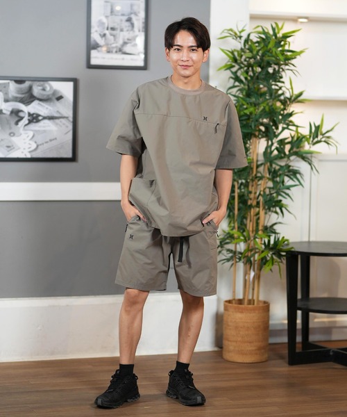 Hurley （ハーレー）の「Hurley/ハーレー ショーツ セットアップ対応 ワンポイント MUWS251022（その他パンツ・メンズ・ブラック/ダークグリーン/カーキブラウン・M/L）」の7枚目の写真