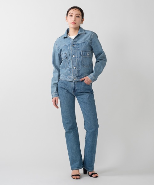 Levi's（リーバイス）の「Levi's/リーバイス BLUETAB(TM) PLANK ストレートジーンズ ミディアムインディゴ（デニムパンツ・レディース・インディゴブルー・23inch/24inch/25inch/26inch/27inch/28inch）」の16枚目の写真