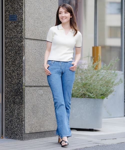 Levi's（リーバイス）の「Levi's/リーバイス BLUETAB(TM) PLANK ストレートジーンズ ミディアムインディゴ（デニムパンツ・レディース・インディゴブルー・23inch/24inch/25inch/26inch/27inch/28inch）」の18枚目の写真