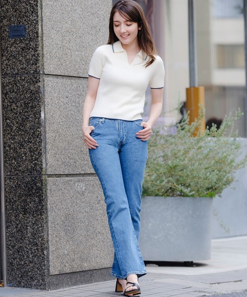 Levi's（リーバイス）の「Levi's/リーバイス BLUETAB(TM) PLANK ストレートジーンズ ミディアムインディゴ（デニムパンツ・レディース・インディゴブルー・23inch/24inch/25inch/26inch/27inch/28inch）」の20枚目の写真