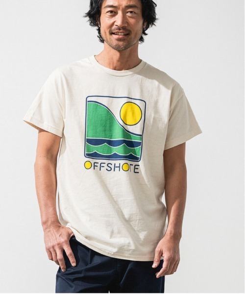 OFFSHORE(オフショア)の「COLOR LOGO TEE/オフショア カラーロゴティ(Tシャツ/カットソー・メンズ・ホワイト/アイボリー・XXL/XL/L/M/S)」の2枚目の写真