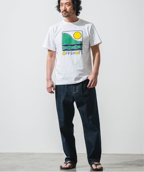 OFFSHORE(オフショア)の「COLOR LOGO TEE/オフショア カラーロゴティ(Tシャツ/カットソー・メンズ・ホワイト/アイボリー・XXL/XL/L/M/S)」の4枚目の写真