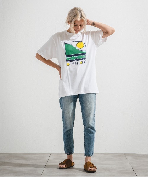 OFFSHORE(オフショア)の「COLOR LOGO TEE/オフショア カラーロゴティ(Tシャツ/カットソー・メンズ・ホワイト/アイボリー・XXL/XL/L/M/S)」の5枚目の写真