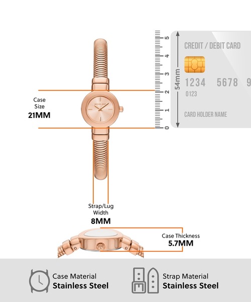 MICHAEL KORS(マイケルコース)の「マイケル・コース 腕時計 レディース アナログ ステンレス MK7528(アナログ腕時計・レディース・ピンクゴールド・FREE)」の7枚目の写真