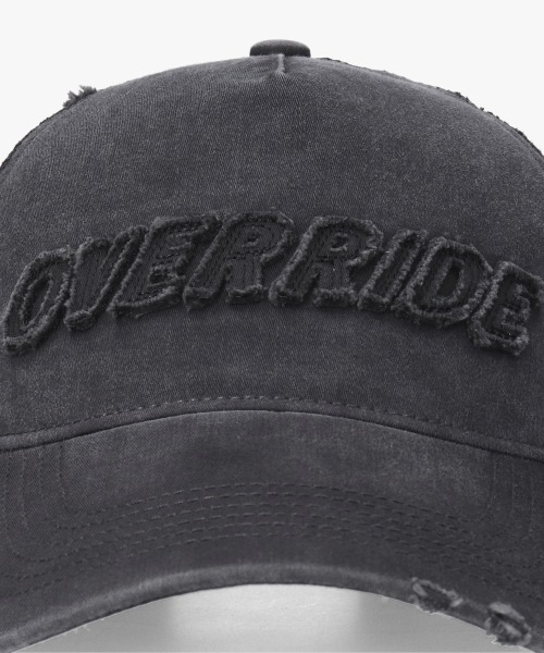 OVERRIDE(オーバーライド)の「OVERRIDE OGC WASH DAMAGE MESHCAP SG / オーバーライド(キャップ・レディース・ブラック/オリーブ/ライトブルー/ライトベージュ・57~59cm)」の5枚目の写真