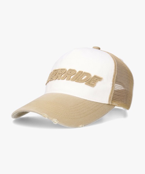 OVERRIDE(オーバーライド)の「OVERRIDE OGC WASH DAMAGE MESHCAP SG / オーバーライド(キャップ・レディース・ブラック/オリーブ/ライトブルー/ライトベージュ・57~59cm)」の21枚目の写真