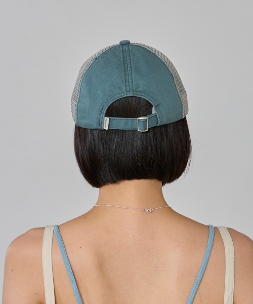 OVERRIDE(オーバーライド)の「OVERRIDE OGC WASH DAMAGE MESHCAP SG / オーバーライド(キャップ・レディース・ブラック/オリーブ/ライトブルー/ライトベージュ・57~59cm)」の14枚目の写真