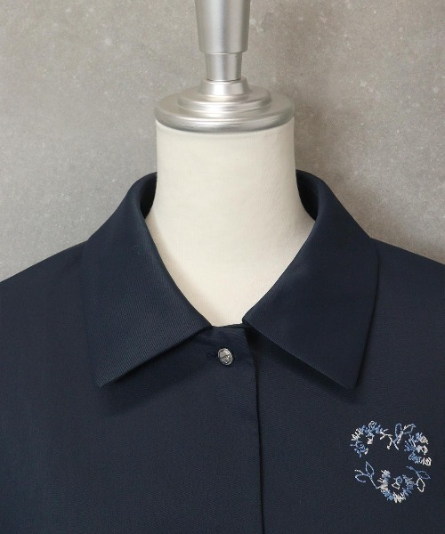 STUDIO PICONE（スタジオピッコーネ）の「刺繍UVスプリングコート（その他アウター・レディース・ネイビー/ホワイト・M/L/LL）」の6枚目の写真