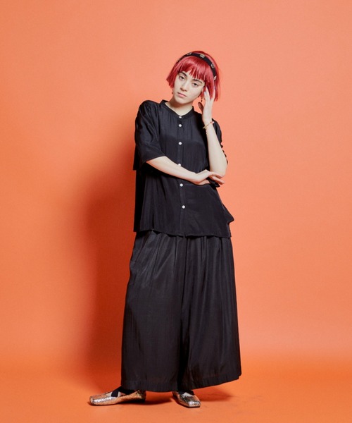 manana suerte（マニャーナスエルテ）の「ギャザースリーブブラウス（シャツ/ブラウス・レディース・グレー/ブラック/ミント・FREE）」の13枚目の写真