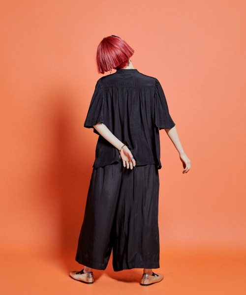 manana suerte（マニャーナスエルテ）の「ギャザースリーブブラウス（シャツ/ブラウス・レディース・グレー/ブラック/ミント・FREE）」の16枚目の写真