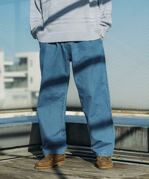 RED KAP（レッドキャップ）の「RED KAP/レッドキャップ 別注 SMU WIDE DENIM CHEF PANTS/リラックスフィット（デニムパンツ・メンズ・ダークネイビー/その他/サックスブルー/ブルー系・SMALL/LARGE/MEDIUM）」の16枚目の写真