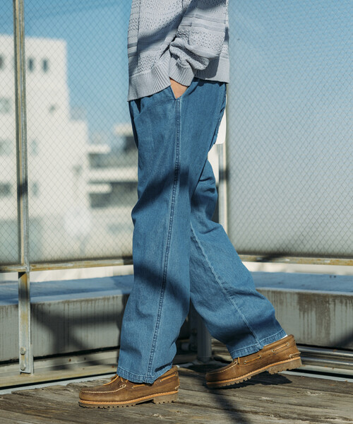 RED KAP（レッドキャップ）の「RED KAP/レッドキャップ 別注 SMU WIDE DENIM CHEF PANTS/リラックスフィット（デニムパンツ・メンズ・ダークネイビー/その他/サックスブルー/ブルー系・SMALL/LARGE/MEDIUM）」の6枚目の写真