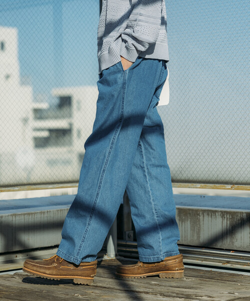 RED KAP（レッドキャップ）の「RED KAP/レッドキャップ 別注 SMU WIDE DENIM CHEF PANTS/リラックスフィット（デニムパンツ・メンズ・ダークネイビー/その他/サックスブルー/ブルー系・SMALL/LARGE/MEDIUM）」の7枚目の写真