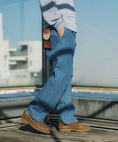 RED KAP（レッドキャップ）の「RED KAP/レッドキャップ 別注 SMU WIDE DENIM CHEF PANTS/リラックスフィット（デニムパンツ・メンズ・ダークネイビー/その他/サックスブルー/ブルー系・SMALL/LARGE/MEDIUM）」の10枚目の写真