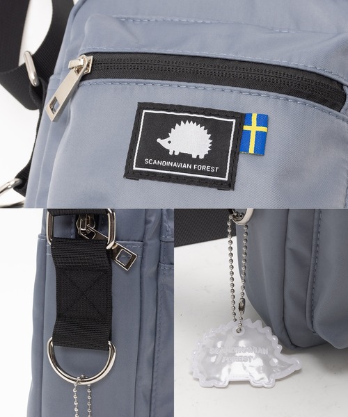 SCANDINAVIAN FOREST(スカンジナビアン・フォレスト)の「スクエア ミニショルダーバッグ 撥水加工(ショルダーバッグ・レディース・ベージュ/ブラック/ブルー系その他/チャコール・FREE)」の13枚目の写真