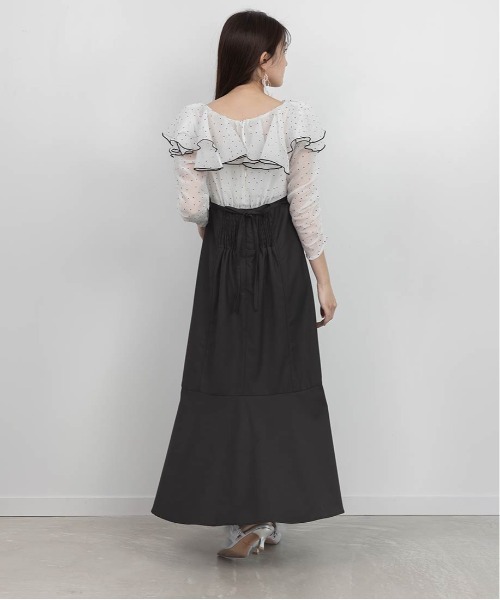 セール】2WAYオープンラッフルショルダーワンピース（ワンピース  