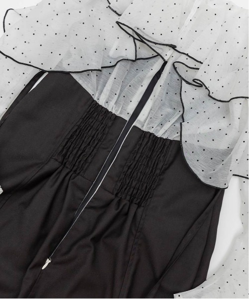 セール】2WAYオープンラッフルショルダーワンピース（ワンピース  