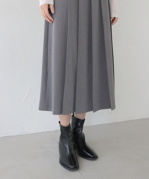 CLEIO(クレイオ)の「【CLEIO】プリーツミディスカート/ベルト付き PLEATED MIDI SKIRT WITH BELT/737-13660(スカート・レディース・ブラック/グレー/ブラウン・FREE)」の7枚目の写真