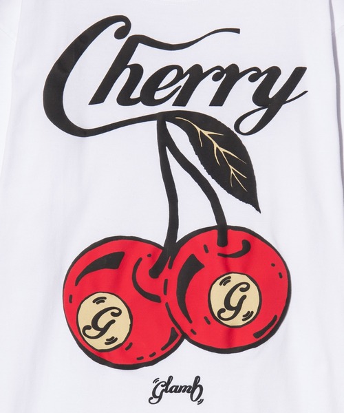 glamb(グラム)の「Cherry Ball T-Shirt / チェリーボールTシャツ(Tシャツ/カットソー・メンズ・ブラック/ホワイト/レッド・S/M/L)」の6枚目の写真