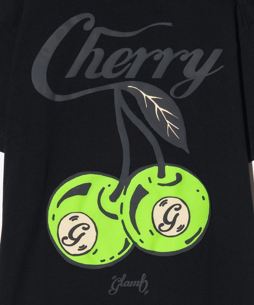 glamb(グラム)の「Cherry Ball T-Shirt / チェリーボールTシャツ(Tシャツ/カットソー・メンズ・ブラック/ホワイト/レッド・S/M/L)」の8枚目の写真