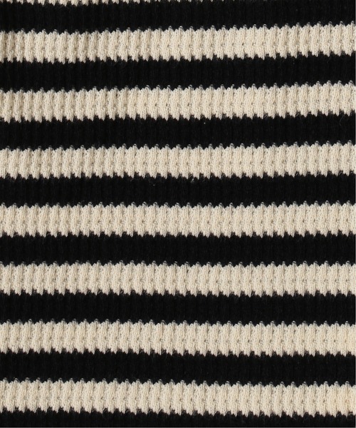 PHILLY（フィリー）の「【PHILLY】ボーダーオフショルトップス（Tシャツ/カットソー・レディース・ブラック/ブラウン・FREE）」の14枚目の写真