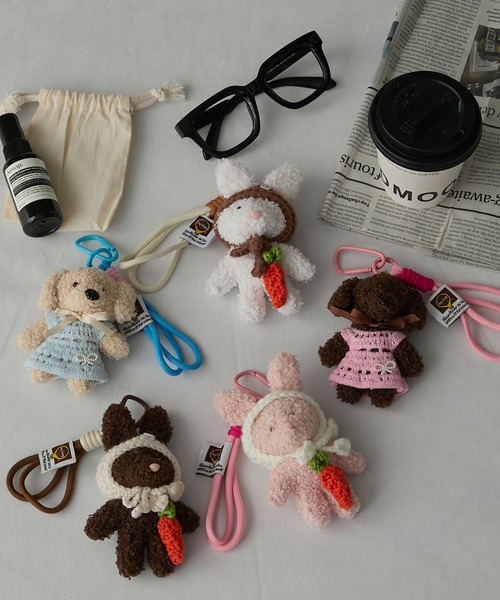 BONLECILL Marche】おめかしアニマルマスコット/ぬいぐるみ