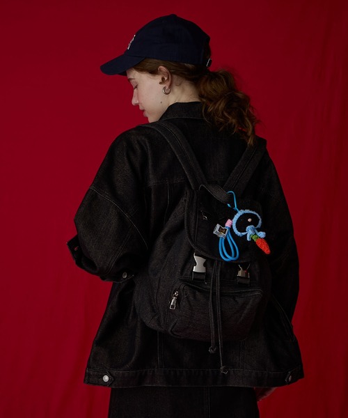 BONLECILL Marche（ボンルシールマルシェ）の「【BONLECILL Marche】おめかしアニマルマスコット／ぬいぐるみキーホルダー（キーホルダー・レディース・ブラック/ホワイト/パープル/ベージュ/ブラウン/ピンク/アイボリー/ブルー/ピンク系1・FREE）」の18枚目の写真