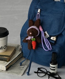 BONLECILL Marche（ボンルシールマルシェ）の「【BONLECILL Marche】おめかしアニマルマスコット／ぬいぐるみキーホルダー（キーホルダー）」