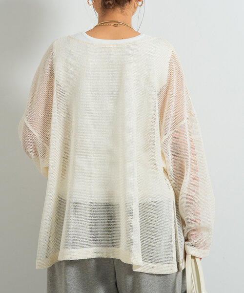 un dix cors（アンディコール）の「クルーネックニットインナー（タンクトップ・レディース・ブラック/レッド/オフホワイト・FREE）」の19枚目の写真