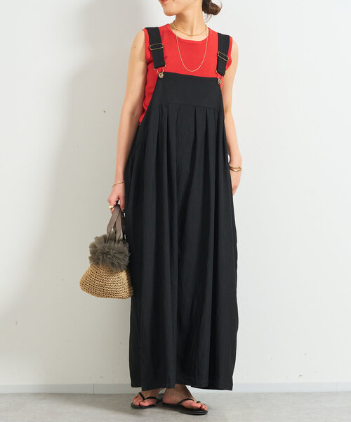 un dix cors（アンディコール）の「クルーネックニットインナー（タンクトップ・レディース・ブラック/レッド/オフホワイト・FREE）」の13枚目の写真