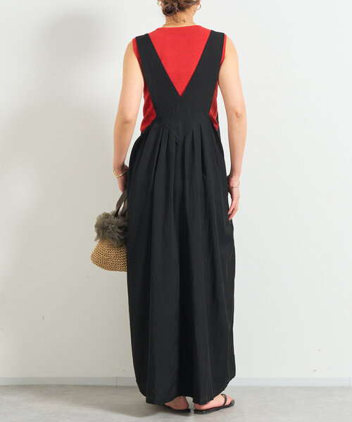 un dix cors（アンディコール）の「クルーネックニットインナー（タンクトップ・レディース・ブラック/レッド/オフホワイト・FREE）」の15枚目の写真